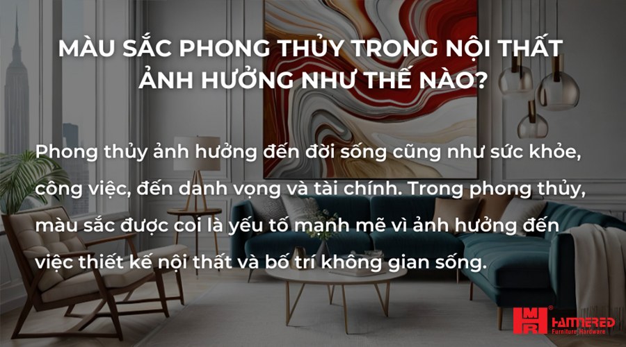 cách chọn màu sắc nội thất phong thủy